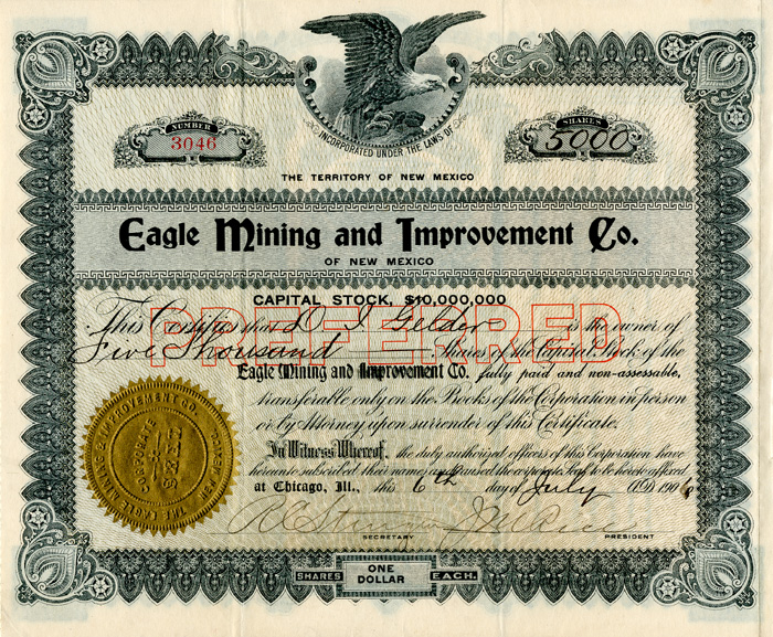 Eagle Mining and Improvement Co. of New Mexico